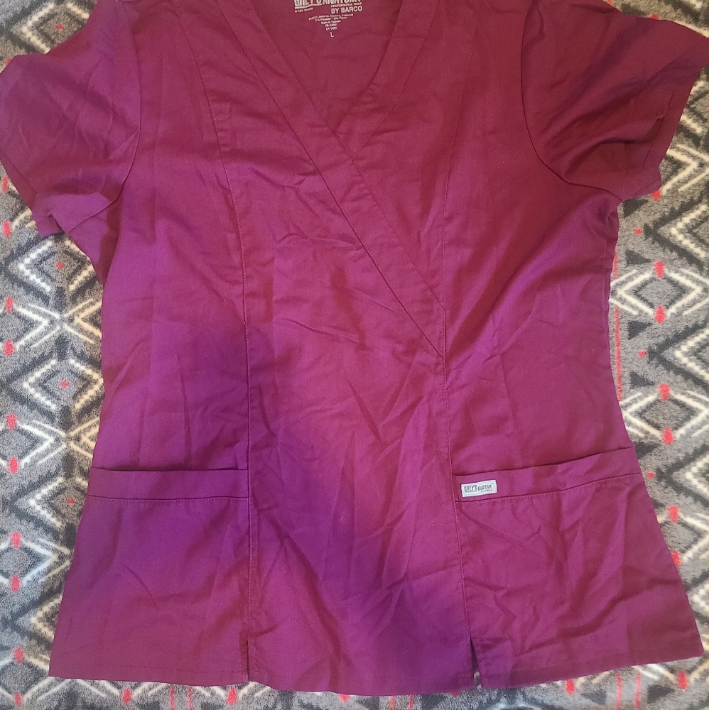 Grey's Anatomy Scrub Set Purple Large